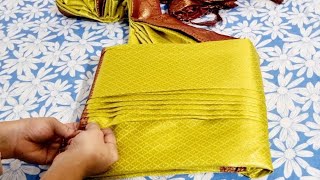 Saree pleats  Best and easy way Saree Folding  PrePleating AND Ironing Method [upl. by Redfield]