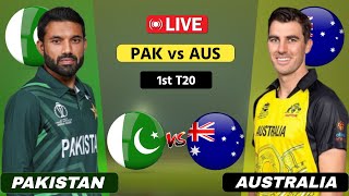 Pakistan vs Australia Live 1st T20  PAK vs AUS Live  Scores amp Commentary [upl. by Atterol]