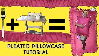 Paano Gumawa ng Punda na may PleatsPleated and Overlap Pillowcase Full TutorialPleats using Fork [upl. by Namas]