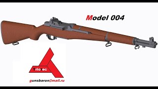 3D Модель Garand M1 Сборочная модель Triotec [upl. by Clarine]