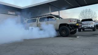 Magnuson supercharged 3rd gen tacoma burn out [upl. by Crescantia]