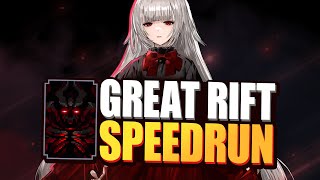 Rie Great Rift Speed Run UNCUT COMPLETE in King God Castle  Blood Altar [upl. by Charron]