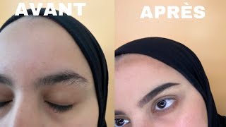 MA ROUTINE SOURCILS SANS EPILATION  TUTO CONSEILS LES PRODUITS QUE JUTILISE [upl. by Jere]