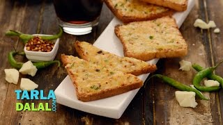 चिल्ली चीज टोस्ट Chilli Cheese Toast by Tarla Dalal [upl. by Annoda795]