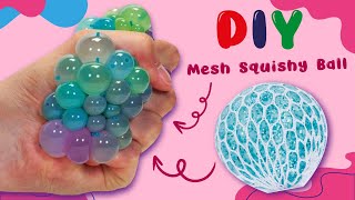 Mesh Squishy Ball Fidget  Nee Doh Stress Ball  Stretchy Fidget Balloon  DIY Fidget Toys Ideas [upl. by Malet]