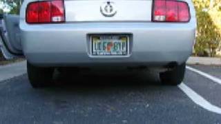 2007 V6 Mustang B4 and After Dual Exhaust [upl. by Marlow141]