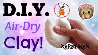 DIY AirDry Clay  How to Make Clay Without GLUE AMAZING TWO INGREDIENT RECIPE [upl. by Shirberg174]