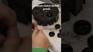 Rekluse clutch basket installation on Yamaha WR450 [upl. by Aeslehs204]