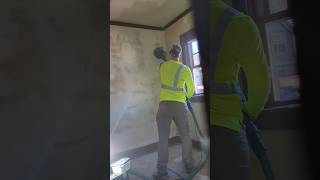 Skimming cracked plaster wall skimcoat festool [upl. by Elacim150]