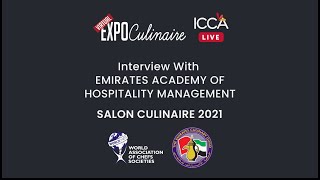 EAHM at the Salon Culinaire 2021 on ICCA Live [upl. by Shirl]