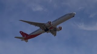 11 Boeing 777s Roaring out of Sydney International Airport Turn the speakers up [upl. by Nnomae]