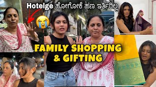 Family shopping amp Gifting 🛍️  Our hard time 😭  Kannada vlogs  kannada [upl. by Ahsenrad753]