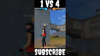 1VS4 POOR NETWORK IN MY GAME PLAY freefire shortvideo hitlergamingyt [upl. by Haldan891]