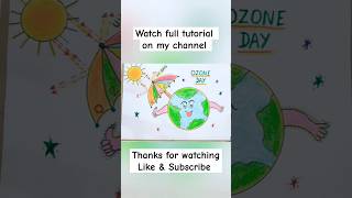 Ozone Day Poster ozoneday earthday drawingtutorial [upl. by Akir330]