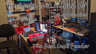 Hornady Lock n Load AP  Overview of my Setup  Best Case Feeder [upl. by Andromada]