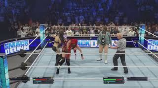 SMACKDOWN  Chelsea Green vs Michin  No Holds Barred Match  Piper Niven and BFab At Ringside [upl. by Lidah]