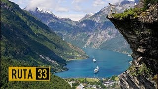 Geiranger Fjord  un escénico fiordo y un pintoresco pueblo en Noruega [upl. by Illona]