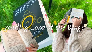 reading Lord of the Rings for the first time 🏔️ finding a new fave book vlog [upl. by Asilla]