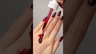 The PERFECT Red Nails At Home  Nail Polish Application amp Handcare nails nailhacks [upl. by Euphemiah]