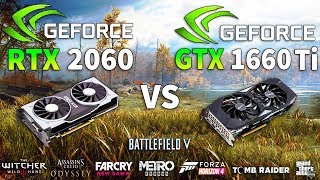 GTX 1660 Ti vs RTX 2060 Test in 8 Games [upl. by Muslim]