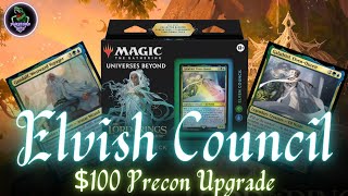 Elvish Council Precon Upgrade  LotR Tales of Middle Earth  Galadriel ElvenQueen EDH [upl. by Haikan]