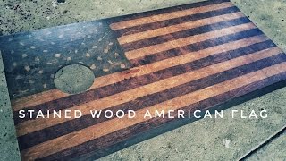 Stained Wood American Flag [upl. by Strep132]