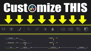 Completely Customize Your FUSION Toolbar  DaVinci Resolve [upl. by Thorma]