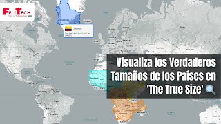 ¡Descubre los Verdaderos Tamaños de los Países con Esta Web 🌍 [upl. by Asirram115]