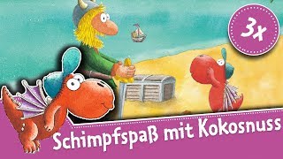 Schimpfen wie der kleine Drache Kokosnuss  lustige Schimpfworte für Kinder – Drei Videos [upl. by Llerrej]