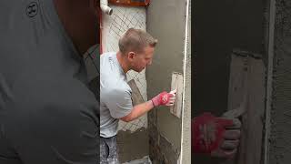 Plastering Tipdiy construction plastering renovation danielleeplastering [upl. by Alleen386]