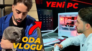 KEDİLERİMLE ODA VLOGU  YENİ SÜPER OYUN BİLGİSAYARIM ve ÇEKİM ALANIM [upl. by Licht19]