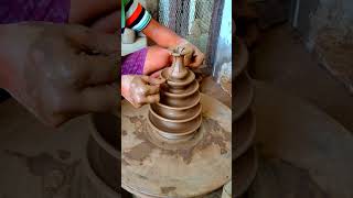 Making clay pottery pottery pottery shortfeed homedecor art [upl. by Alyt]