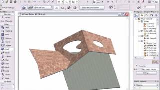 TUTORIAL ARCHICAD  Roof Edit [upl. by Nehtiek]