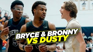 Bronny amp Bryce James vs Dusty Stromer amp Caleb Foster INSANE Playoff REMATCH GOT INTENSE [upl. by Ainot143]