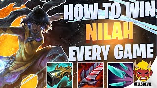 WILD RIFT  How To Win Games With Nilah  Challenger Nilah Gameplay  Guide amp Build [upl. by Eahc]