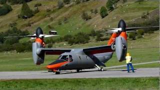 BA609 Tilt Rotor tests at Ulrichen Switzerland [upl. by Teece]