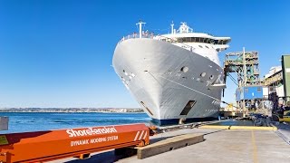 Geraldton Port  Cruise Ready with Shore Tension Units [upl. by Aniahs]