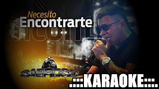 Sabroso Necesito encontrarte  KARAOKE [upl. by Ahsieyt44]