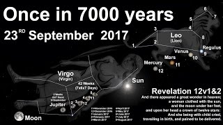 How rare is the Revelation 12 Heavenly Sign 2017 Once in 7000 Years  UPDATE See Pinned Comment [upl. by Srini]