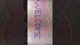 Welcome rangoli design [upl. by Nidia]