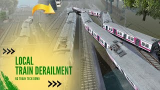 Local Train Planned Derailment speed check  RG TRAIN Gameplay [upl. by Monney]