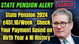 State Pension 2024 £45110Week – Check Your Payment Based on Birth Year amp NI History [upl. by Ap]