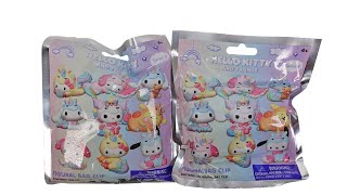 Hello Kitty and Friends Series 4 Figural Bag Clip Blind Bags Unboxing Review [upl. by Behlke]