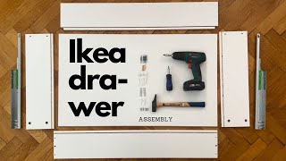 Ikea Pax Drawer Assembly [upl. by Analle]