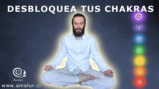 Meditación Guiada Chakras para desbloquear y alinear los 7 chakras  Amalur [upl. by Atiuqam]