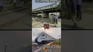 GATIMAAN EXPRESS VS VANDE BHARAT EXPRESS SPEED TEST TRAVELLING traveller [upl. by Arua]