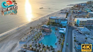 Fort Myers Beach Today Live Cam Aerial Footage 4K HD 1019 [upl. by Souvaine123]