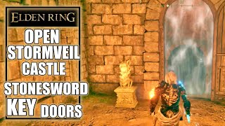 Elden Ring  Open Stormveil Castle Stonesword Key Doors  Whats Behind the Mist Doors [upl. by Pyle]