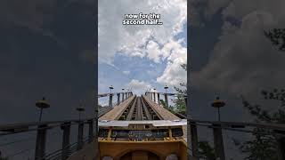 pov TRACKLESS WOODEN ROLLER COASTER [upl. by Llecrep35]