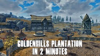 Skyrim in Short  How to obtain Goldenhills Plantation [upl. by Destinee]